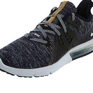 Nike Women's Air Max Sequent 3 Black/White/Dark/Grey Running Shoe - 8.5 Women US